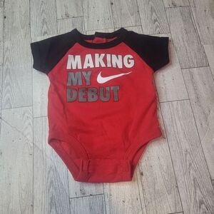 Nike Red Black Baby Clothing New born